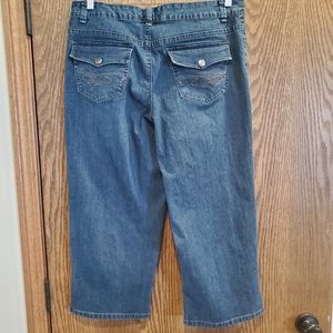 Style & Co Crop Stretch BLueJeans Size 14